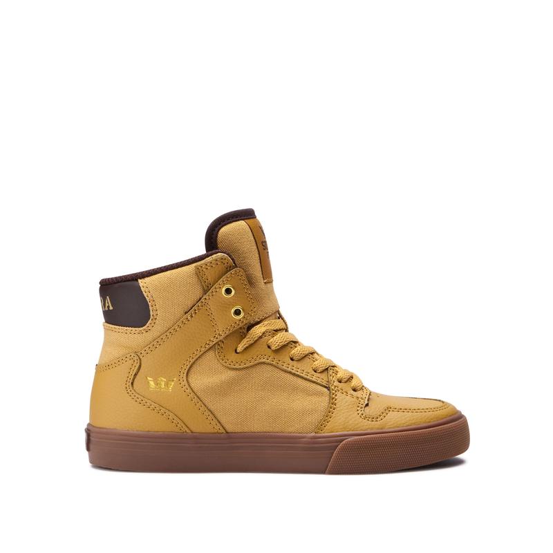 Supra VAIDER Sneaker High Kinder Gelb / Braun Bestellen ZNAKJ0197